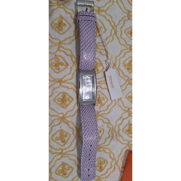 Activa Womens Watch Water Resist Swiss Movt Lavender Leather Band. Excellent! - Picture 3 of 6